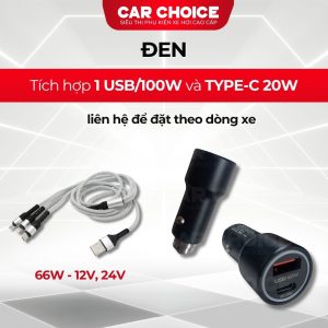 tẩu sạc nhanh ô tô
