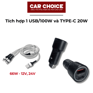 tẩu sạc nhanh ô tô