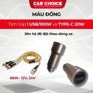tẩu sạc nhanh ô tô