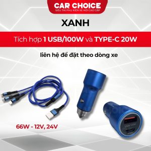 tẩu sạc nhanh ô tô