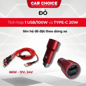 tẩu sạc nhanh ô tô