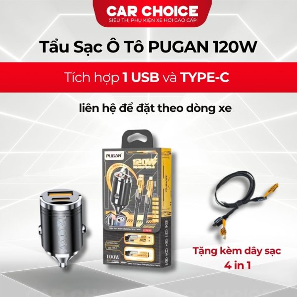 Tẩu Sạc Nhanh Ô Tô Bluetooth