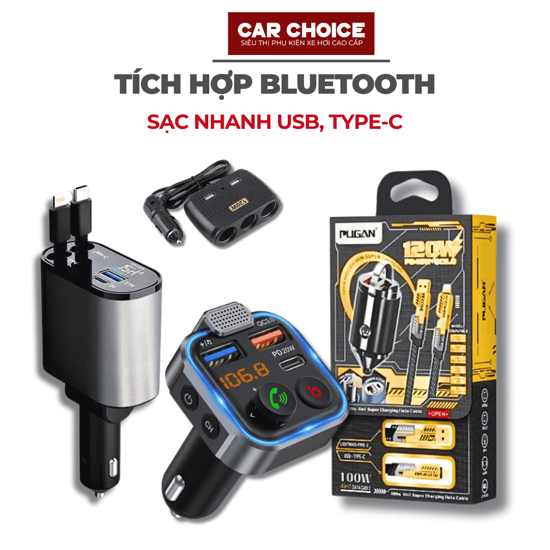 Tẩu sạc NHANH Ô TÔ 2 công USB