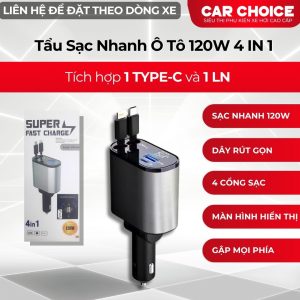 Tẩu Sạc Nhanh Ô Tô Bluetooth