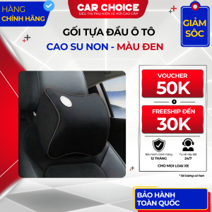 Gối Tựa Đầu Cao Su Non Đen