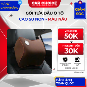 Gối Tựa Đầu Cao Su Non Nâu