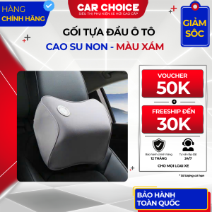 Gối Tựa Đầu Cao Su Non Xám
