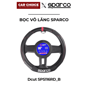 Bọc Vô Lăng Ô Tô Sparco Dcut Chính Hãng Đen Chỉ Đỏ – SPS116RD_B