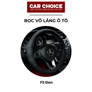 Bọc Vô Lăng Ô Tô Da PU F5 Đen
