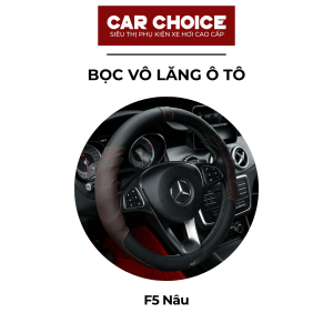 Bọc Vô Lăng Ô Tô Da PU F5 Nâu Da