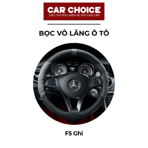 Bọc Vô Lăng Ô Tô Da PU F5 Ghi Da