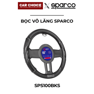 Bọc Vô Lăng Ô Tô Sparco Chính Hãng Đen Viền Đen – SPC100BKS
