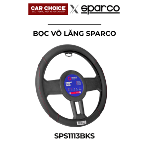 Bọc Vô Lăng Ô Tô Sparco Chính Hãng Đen Chỉ Đỏ – SPC1113BKS