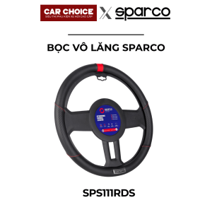 Bọc Vô Lăng Ô Tô Sparco Chính Hãng Đen Chỉ Đỏ – SPS111RDS