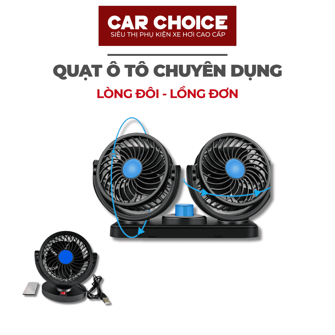 Quạt ô tô lồng đôi lồng đơn
