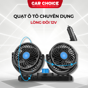 Quạt Lồng Đôi Ô Tô 12V