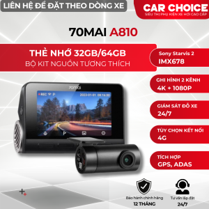 Camera Hành Trình Ô Tô 70mai A810