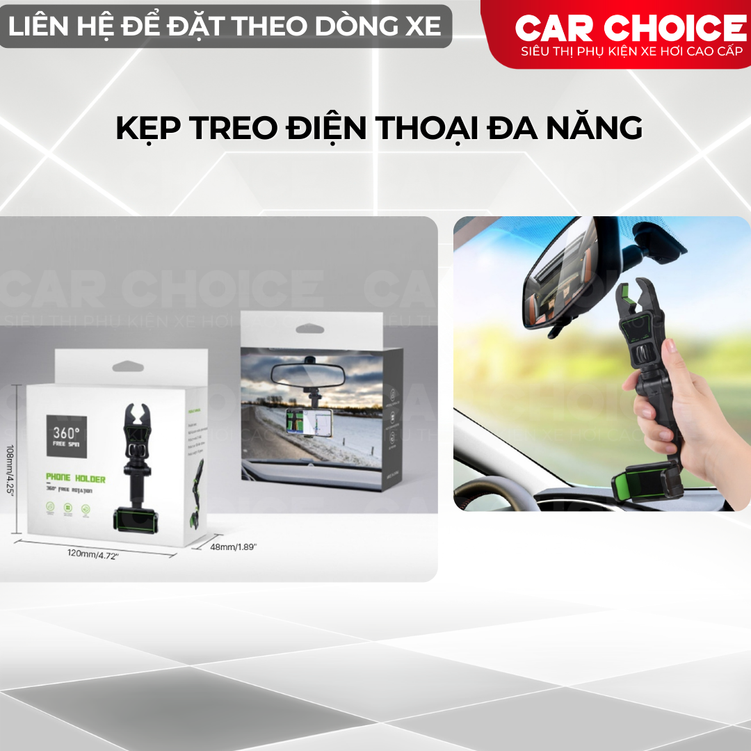 kẹp treo điện thoại ô tô
