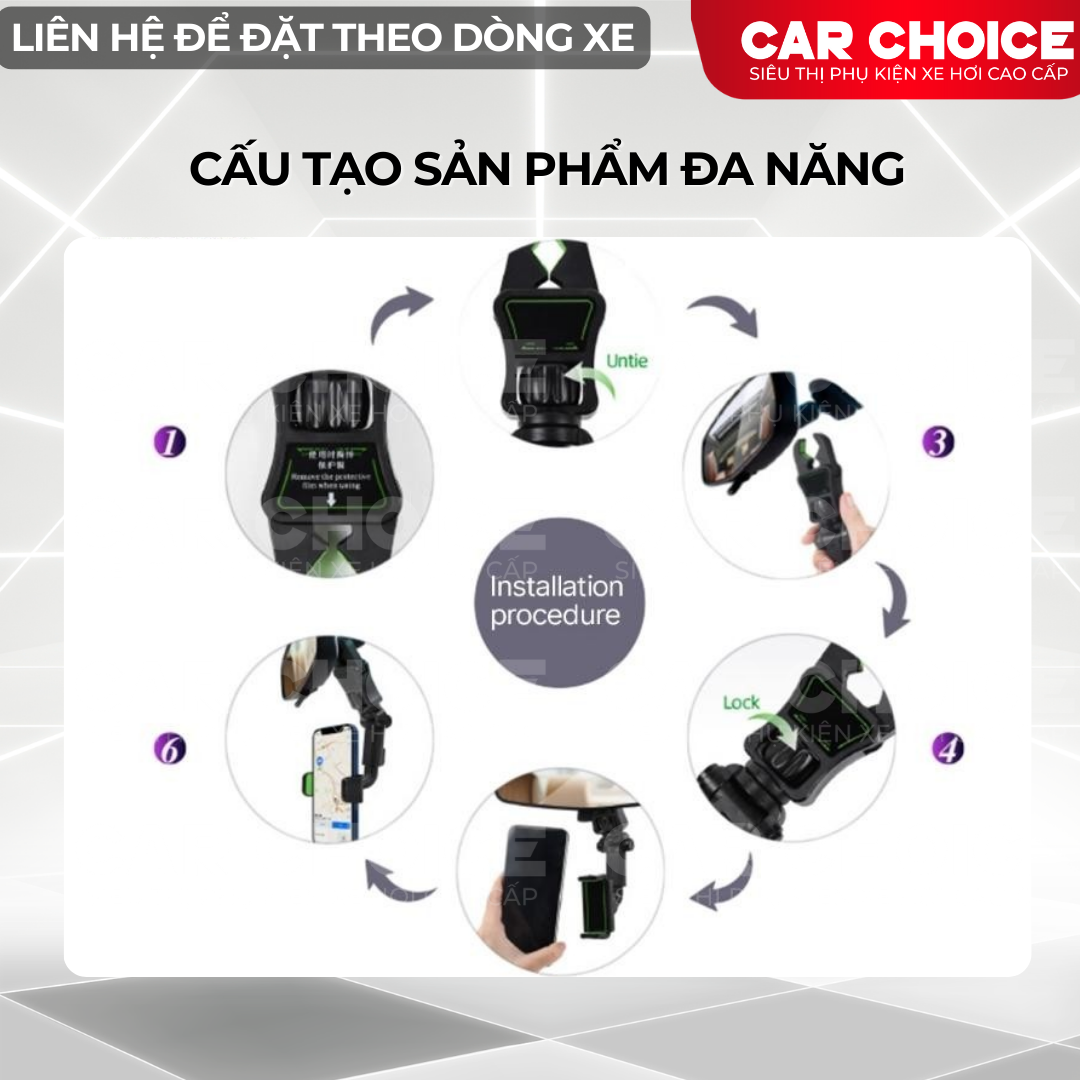kẹp treo điện thoại ô tô
