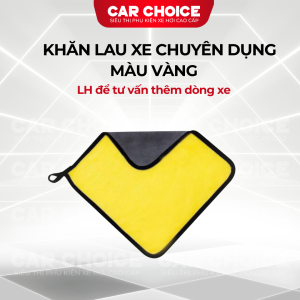 Khăn Lau Xe MICROFIBER Màu Vàng