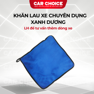 Khăn Lau Xe MICROFIBER Màu Xanh Dương