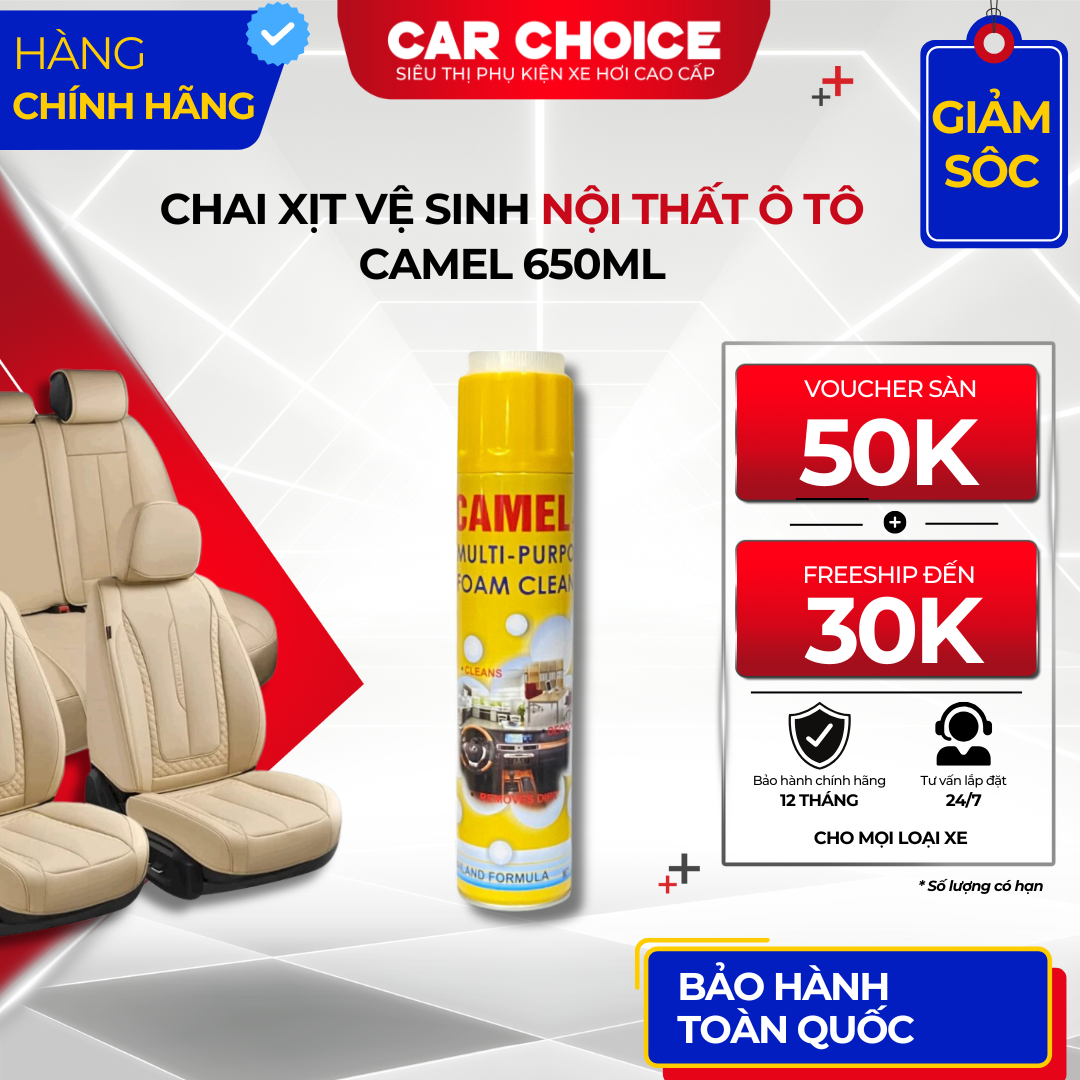 Bình Xịt Vệ Sinh Nội Thất Ô Tô Camel