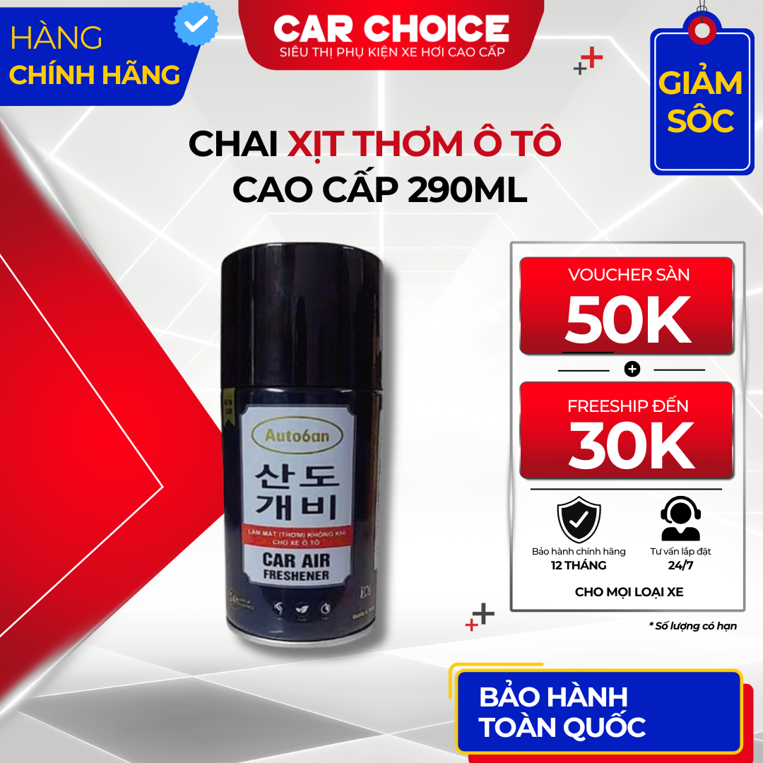 Bình Xịt Thơm Khử Mùi Ô Tô