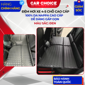Đệm Ô Tô Đen Da Nappa 4-5 Chỗ