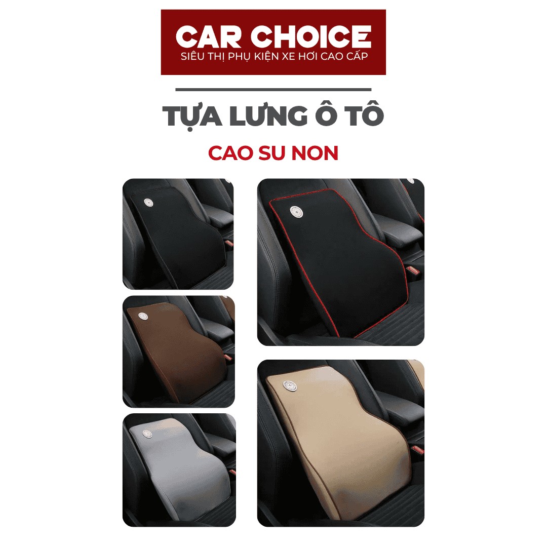 Gối tựa lưng ô tô cao su non