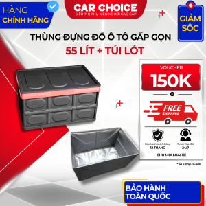 Thùng Đựng Đồ Ô Tô Gấp Gọn 55 Lít