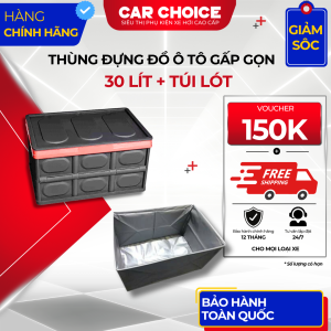 Thùng Đựng Đồ Ô Tô Gấp Gọn 30 Lít