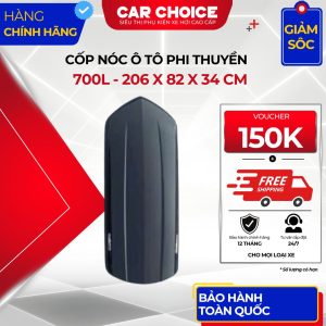 Cốp Nóc Ô Tô Dáng Phi Thuyền 700L