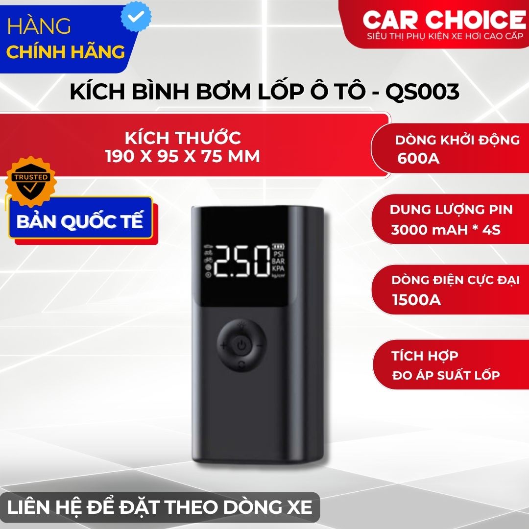 Kích Bình Bơm Lốp Ô Tô QS003