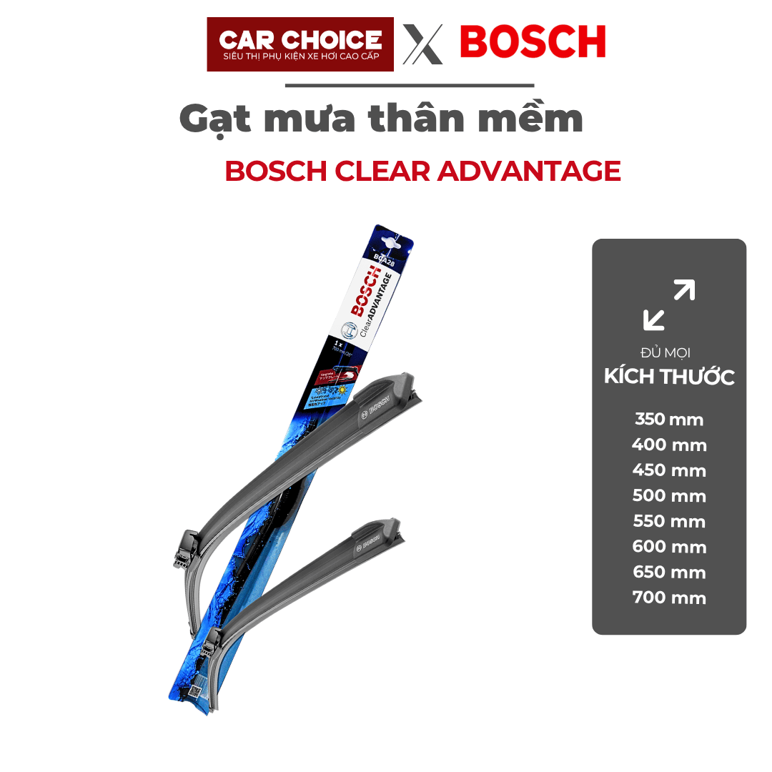 Gạt mưa ô tô bosch thân mềm