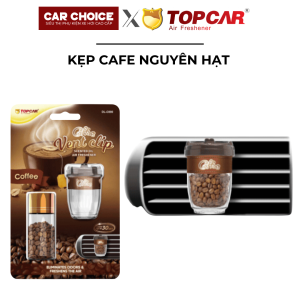 Sáp Thơm Cà Phê Ô Tô Cao Cấp Top Car Lõi Gỗ Sáp Nước Hoa Ô Tô thương hiệu Top Car